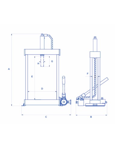 Pressa oleodinamica da banco 6 Ton