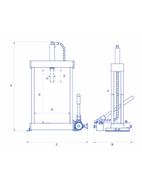 Pressa oleodinamica da banco 6 Ton