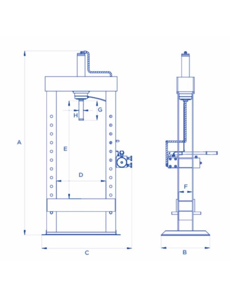 Pressa oleodinamica 15 Ton